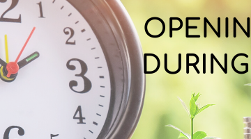 Opening hours during COVID-19 blog